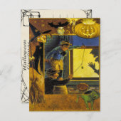 Vintages Halloween Ephemera Postkarte (Vorne/Hinten)