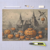 Vintages Halloween Ephemera Seidenpapier (Handwerk)