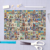 Vintages Halloween Ephemera Seidenpapier (Handwerk)