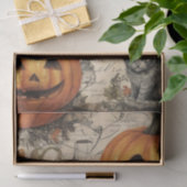 Vintages Halloween Ephemera Seidenpapier (Geschenk)