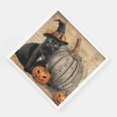 Vintages Halloween Ephemera Serviette (Ecke)