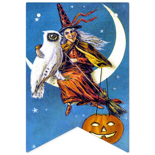 Vintages Halloween Ephemera Wimpelkette (Zweite Fahne)