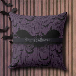 Vintages Halloween-Fledermaus Kissen
