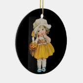 Vintages Halloween-Fräulein Keramik Ornament (Rechts)