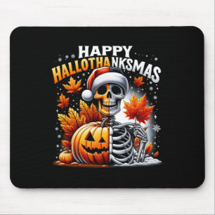 Vintages Halloween Frohe Weihnachten Hallobedacht Mousepad