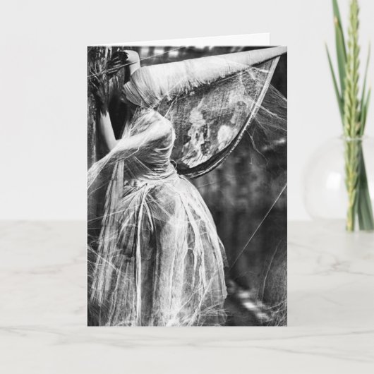 Vintages Halloween - geistreiche Nachtschwärmer, Karte (Vorderseite)