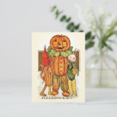 Vintages Halloween-Gemüse Postkarte (Stehend Vorderseite)