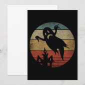 Vintages Halloween-Ghost Einladung (Vorne/Hinten)