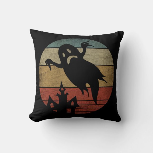 Vintages Halloween-Ghost Kissen (Vorderseite)