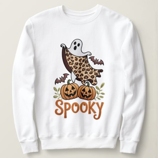 Vintages Halloween-Ghost-Maschinendesign Sweatshirt (Design vorne)