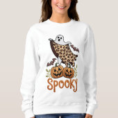 Vintages Halloween-Ghost-Maschinendesign Sweatshirt (Vorderseite)