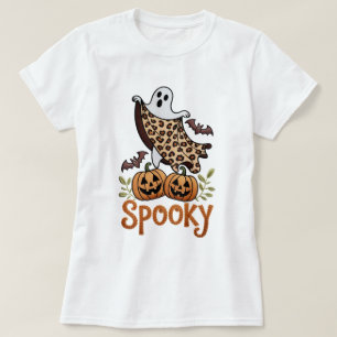 Vintages Halloween-Ghost-Maschinendesign T-Shirt