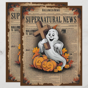 Vintages Halloween Ghost Scrapbook