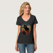 Vintages Halloween-Ghost T-Shirt (Vorderseite Vollansicht)