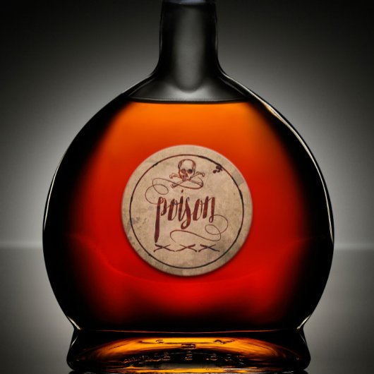 Vintages Halloween-Gift Runder Aufkleber