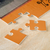 Vintages Halloween Girl mit Kerze Puzzle (Seite)