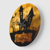 Vintages Halloween Große Wanduhr (Winkel)