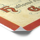 Vintages Halloween-Grüße-Poster Poster (Ecke)