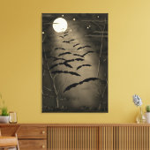 Vintages Halloween-Halloween Leinwanddruck (Insitu (Wohnzimmer))