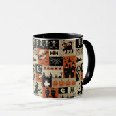 Vintages Halloween, Halloween Nostalgie Tasse (VorderseiteRechts)