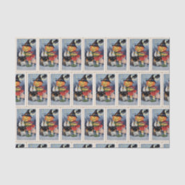 Vintages Halloween-Hexekürbis-Partygewebe Seidenpapier