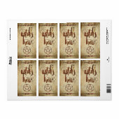 Vintages Halloween-Hexenbrauenlabel (Vorne)