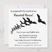 Vintages Halloween Hexenghost Spuk House Party Einladung (Rückseite)