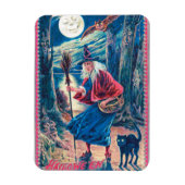 Vintages Halloween Hexenmagnet Magnet (Vertikal)