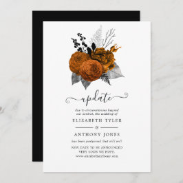 Vintages Halloween-Hochzeitsupdate Einladung