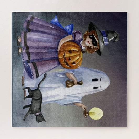Vintages Halloween Jigsaw Puzzle (Horizontal)