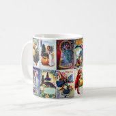 Vintages Halloween Kaffeetasse (Vorderseite Links)