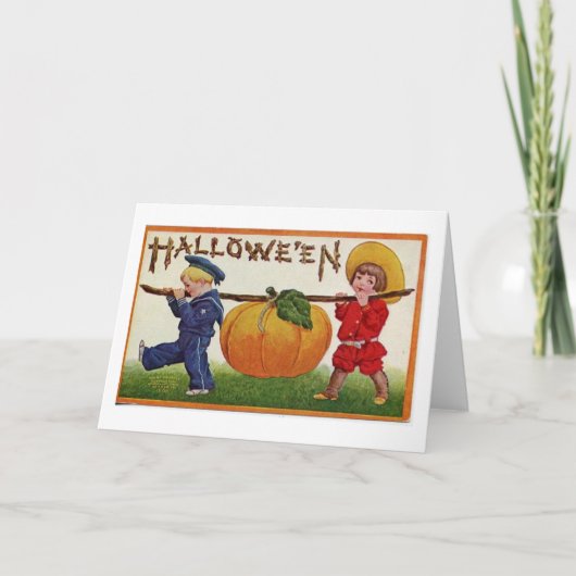 Vintages Halloween Karte (Vorderseite)