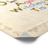 Vintages Halloween-Katzendekor-Party Poster (Ecke)