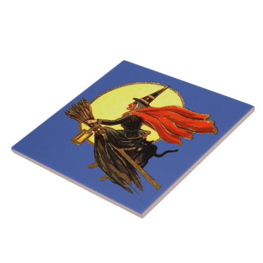 Vintages Halloween Keramik Tile Fliese (Seite)
