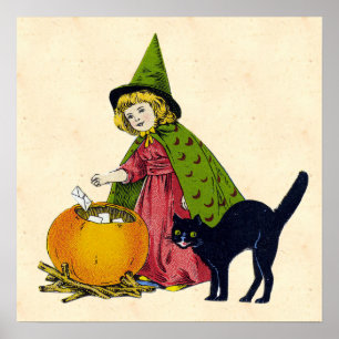 Vintages Halloween-Kind Poster