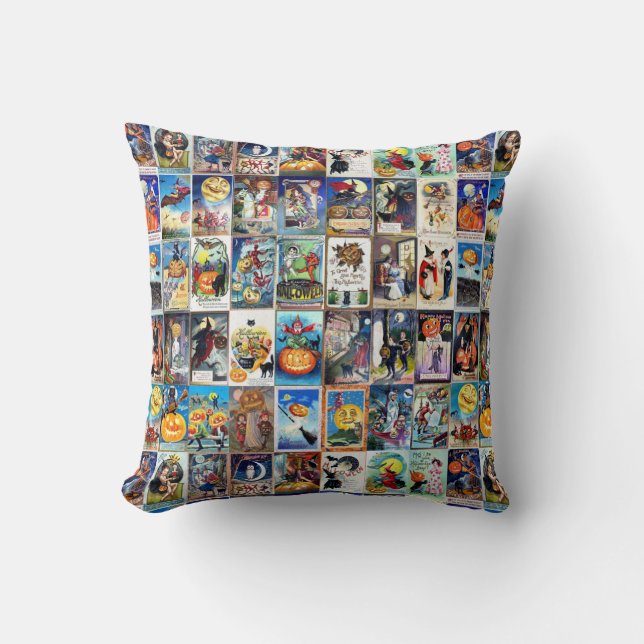 Vintages Halloween Kissen (Vorderseite)