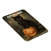 Vintages Halloween Kitten Flexible Magnet (Rechte Seite)