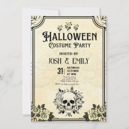 Vintages Halloween Kostüm Party Adult Pumpkin Einladung