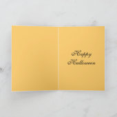 Vintages Halloween-KostümParty Karte (Innenseite)