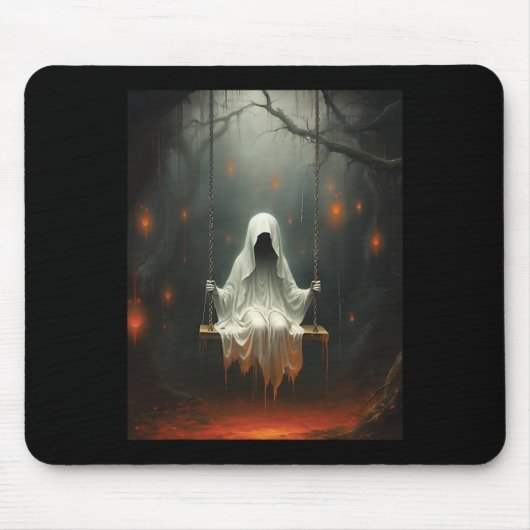 Vintages Halloween-Kostümschaukeln Mousepad (Vorne)