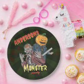 Vintages Halloween-Kostümthema Geburtstagsparty Pappteller (Party)