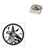 Vintages Halloween-Kürbis Gummistempel (Stempel)