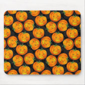 Vintages Halloween-Kürbis-Muster Mousepad (Vorne)