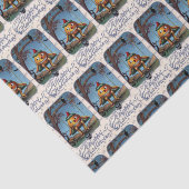 Vintages Halloween-Kürbis-Partygewebe Seidenpapier (Ausschnitt)