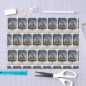 Vintages Halloween-Kürbis-Partygewebe Seidenpapier (Handwerk)