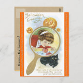 Vintages Halloween Lore und Zauber Postkarte (Vorne/Hinten)