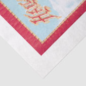 Vintages Halloween-Mädchen mit Hexenhut und Schwar Seidenpapier (Ausschnitt)