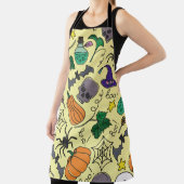 Vintages Halloween-Muster. Pumpkin, Geist Schürze (InSitu)