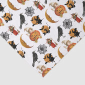 Vintages Halloween-Musterdekoupage Seidenpapier (Ausschnitt)