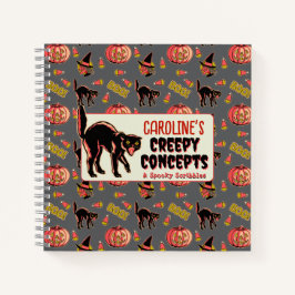 Vintages Halloween-Notebook Notizblock